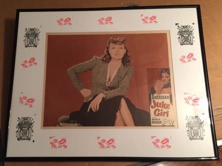 juke girl lobby framed