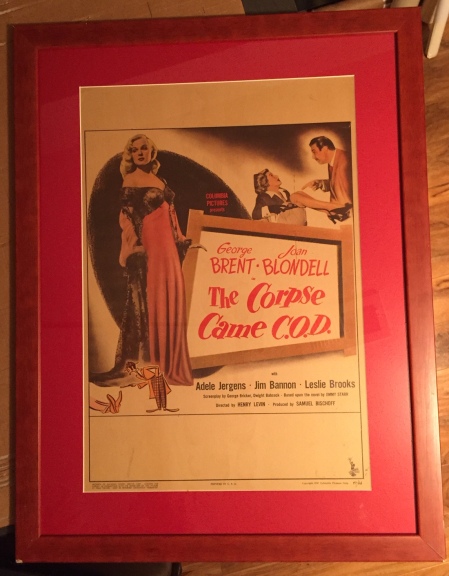 corpse came COD window card framed